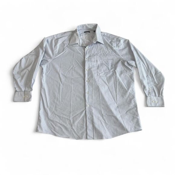 Van Heusen‎ Flex | Men's Dress Shirt | Size 17 32/33 | Regular Fit Stretch - Picture 1 of 7